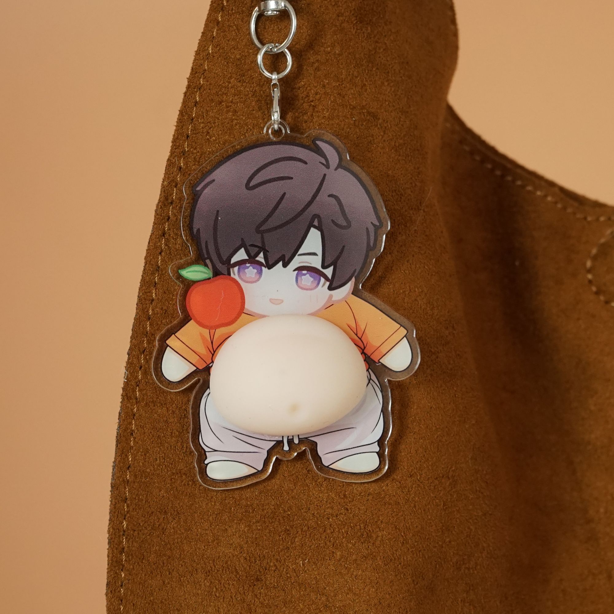 Love and Deepspace Acrylic Keychain Fanmade Silicone Belly Stress Relief Bag Charm detail image 2