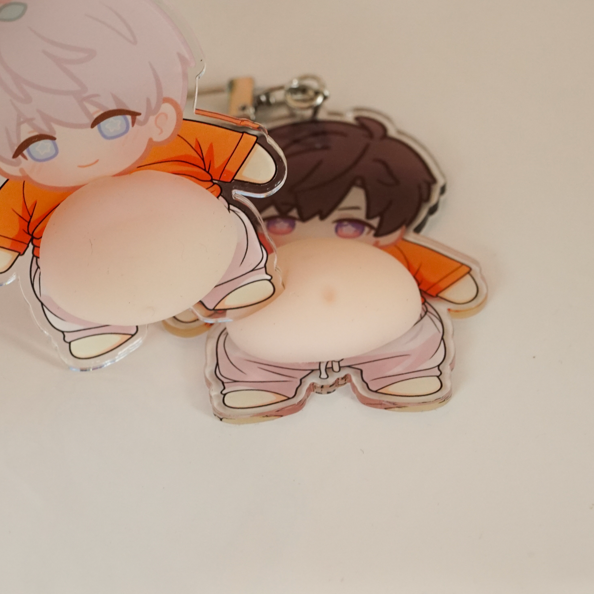 Love and Deepspace Acrylic Keychain Fanmade Silicone Belly Stress Relief Bag Charm detail image 5