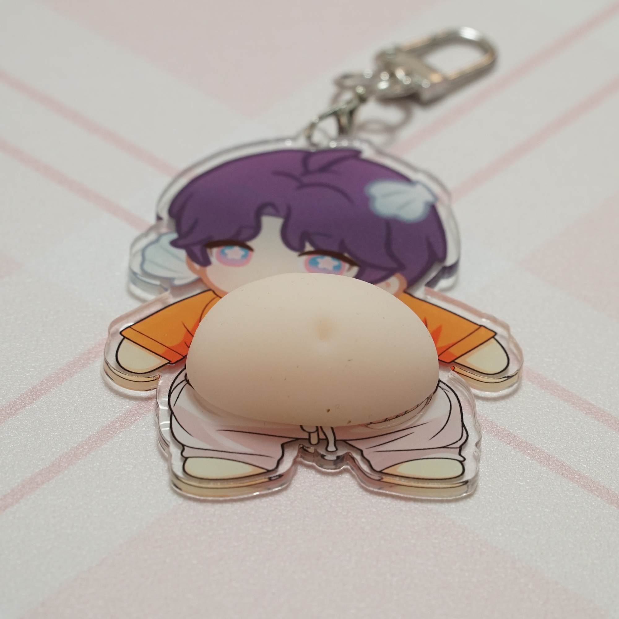 Love and Deepspace Acrylic Keychain Fanmade Silicone Belly Stress Relief Bag Charm detail image 6