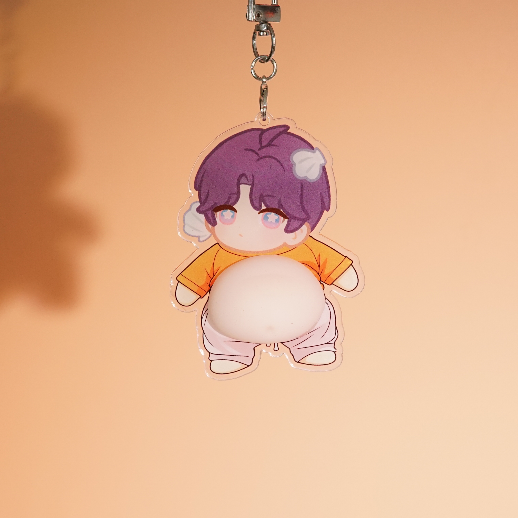 Love and Deepspace Acrylic Keychain Fanmade Silicone Belly Stress Relief Bag Charm detail image 8