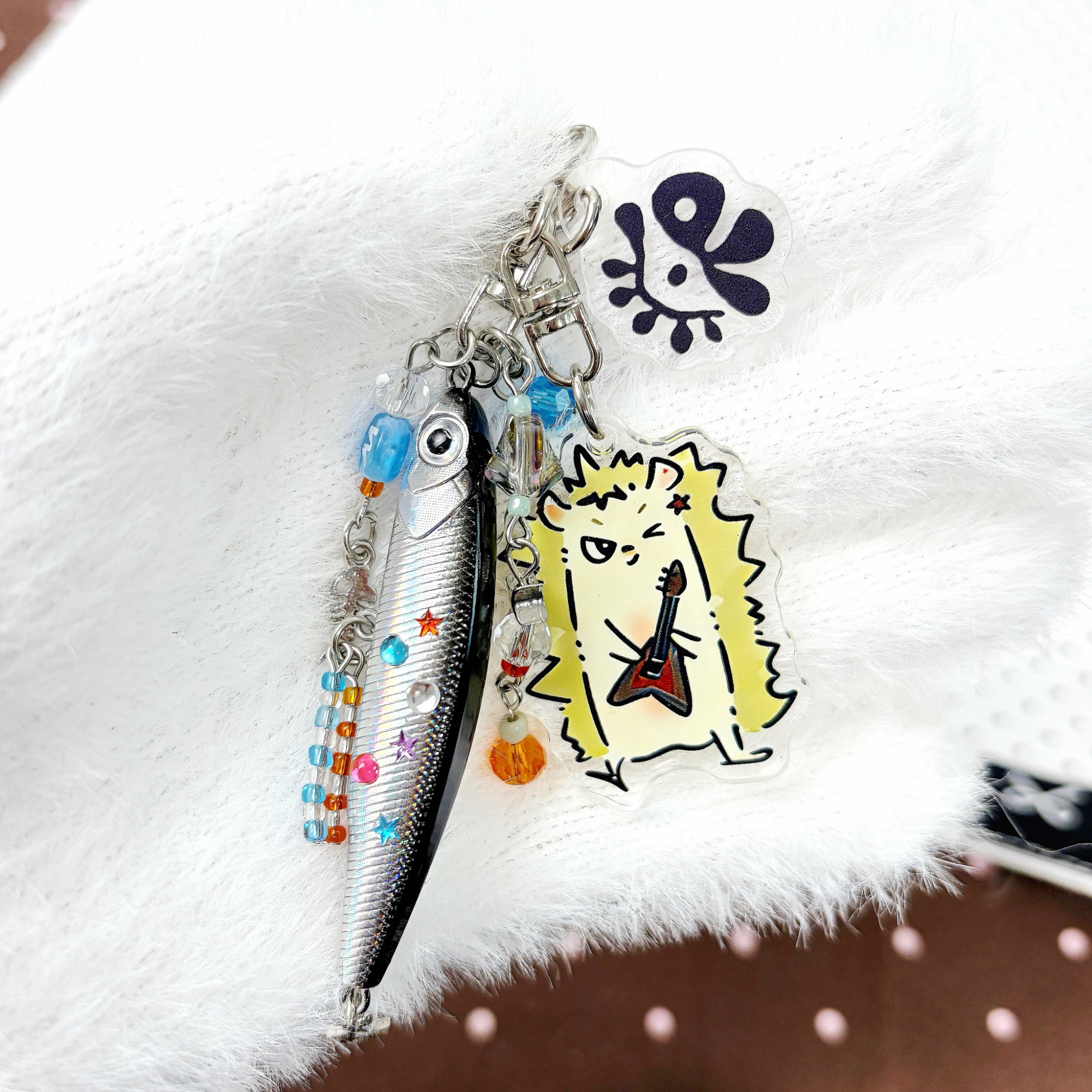 CORTIS Acrylic Keychain Fanmade Animal Bag Charm with Logo & Fish Charms detail image 6