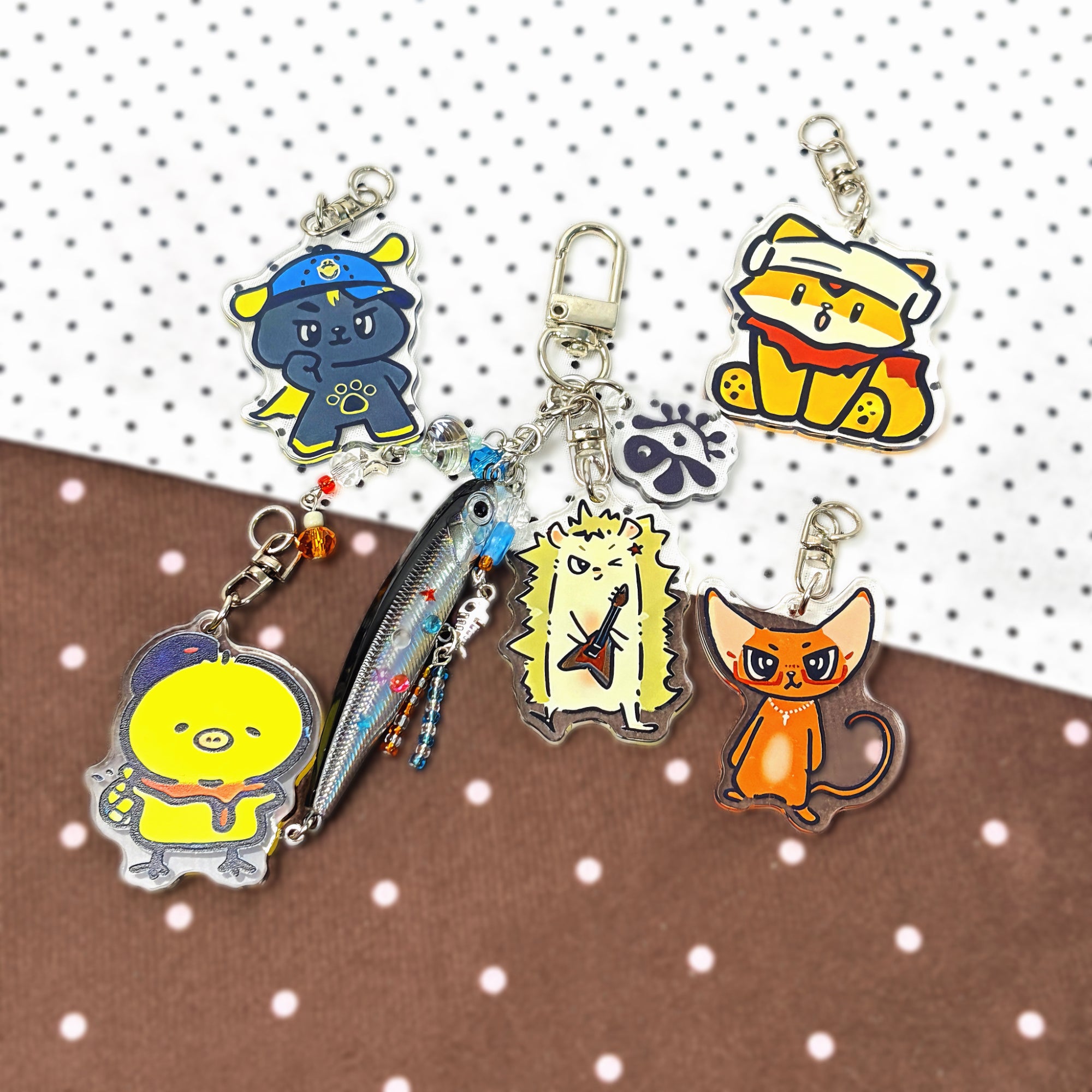 CORTIS Acrylic Keychain Fanmade Animal Bag Charm with Logo & Fish Charms detail image 7