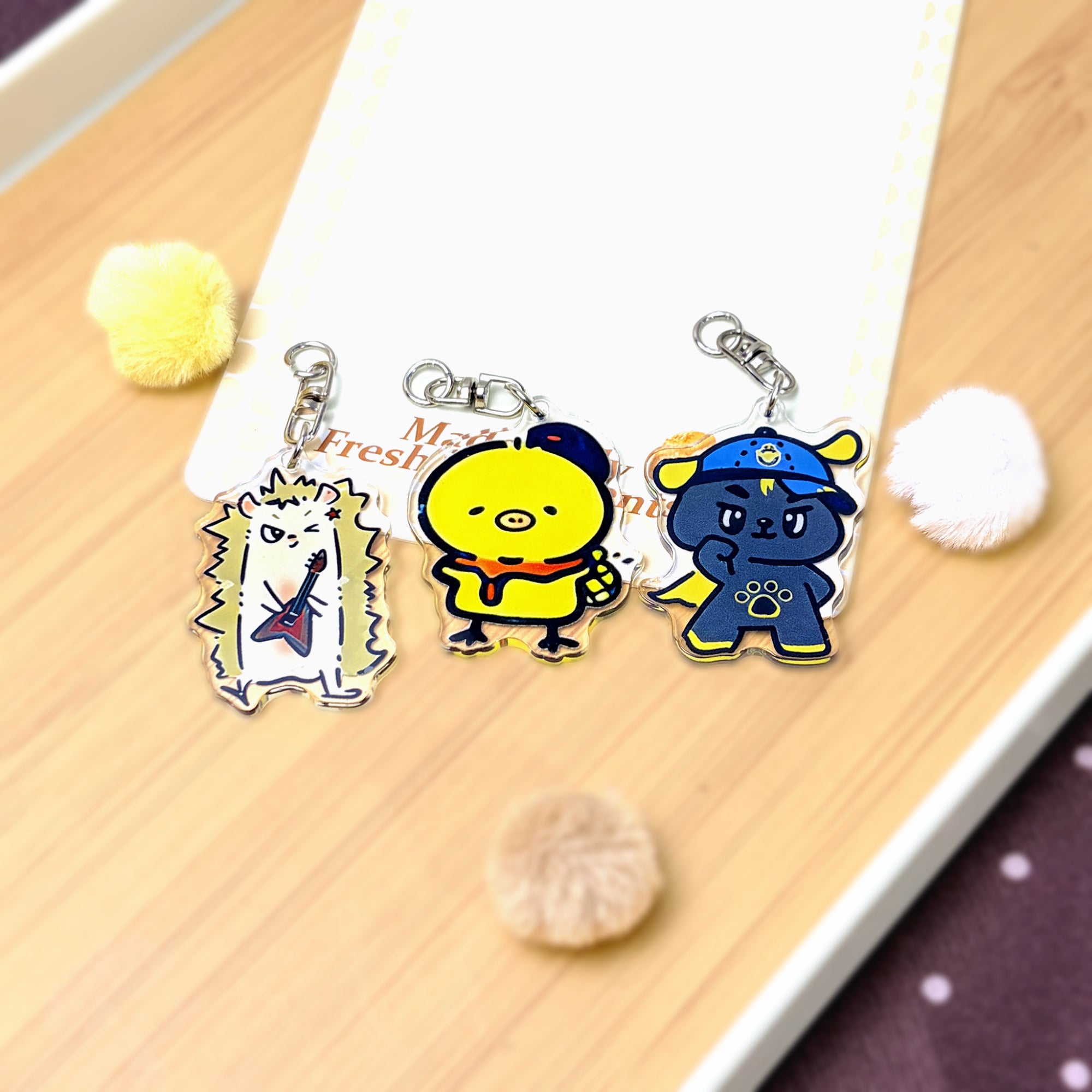 CORTIS Acrylic Keychain Fanmade Animal Bag Charm with Logo & Fish Charms detail image 15
