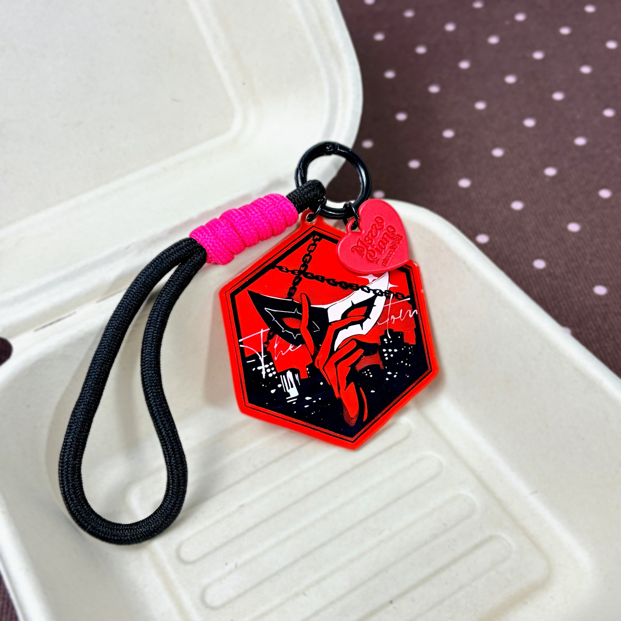 Persona 5 Joker Acrylic Keychain Fanmade Red & Black Anime Game Bag Charm Gift detail image 6