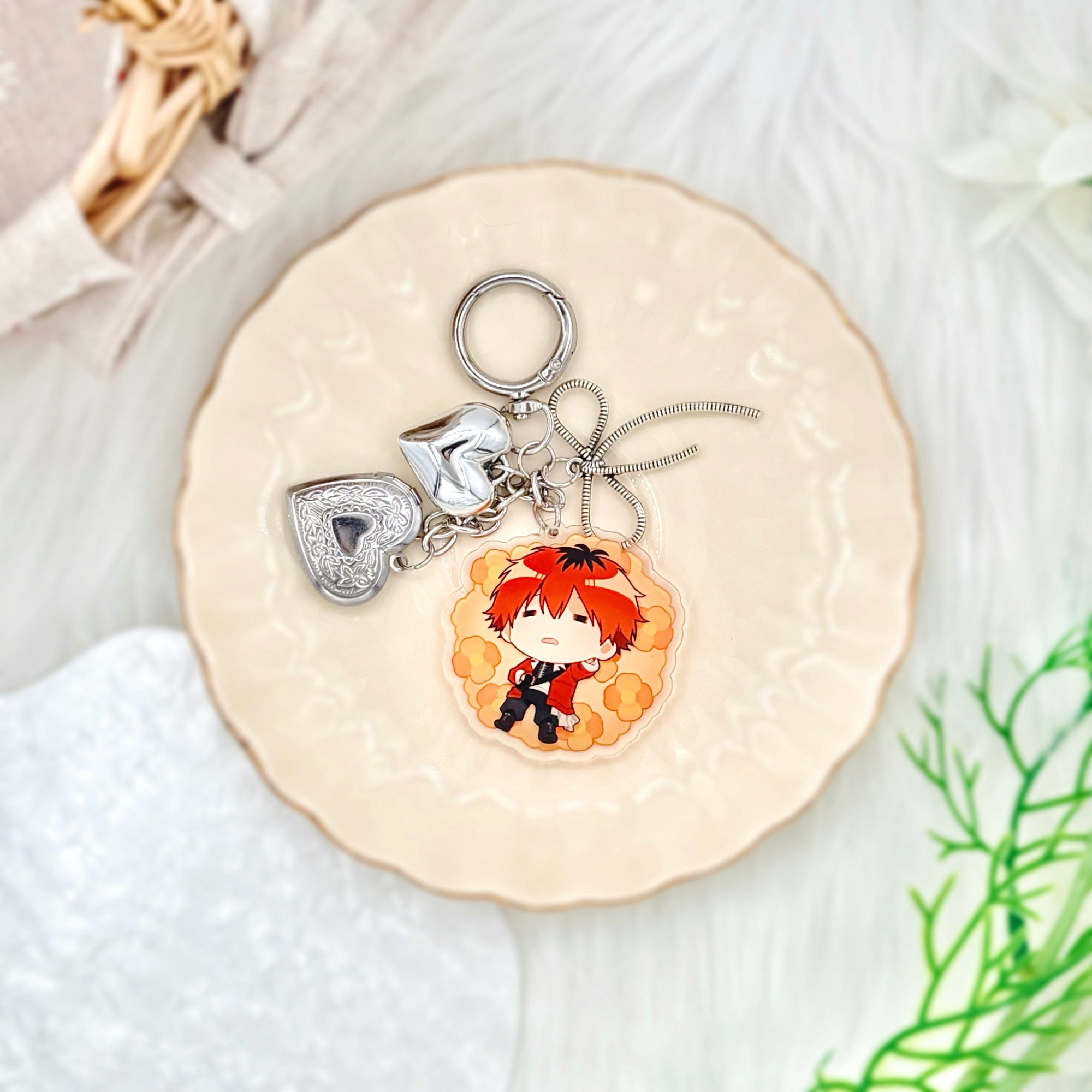 Frieren Acrylic Keychain Fanmade Hand-Drawn Anime Charm with Frieren, Himmel, Fern & Stark detail image 14