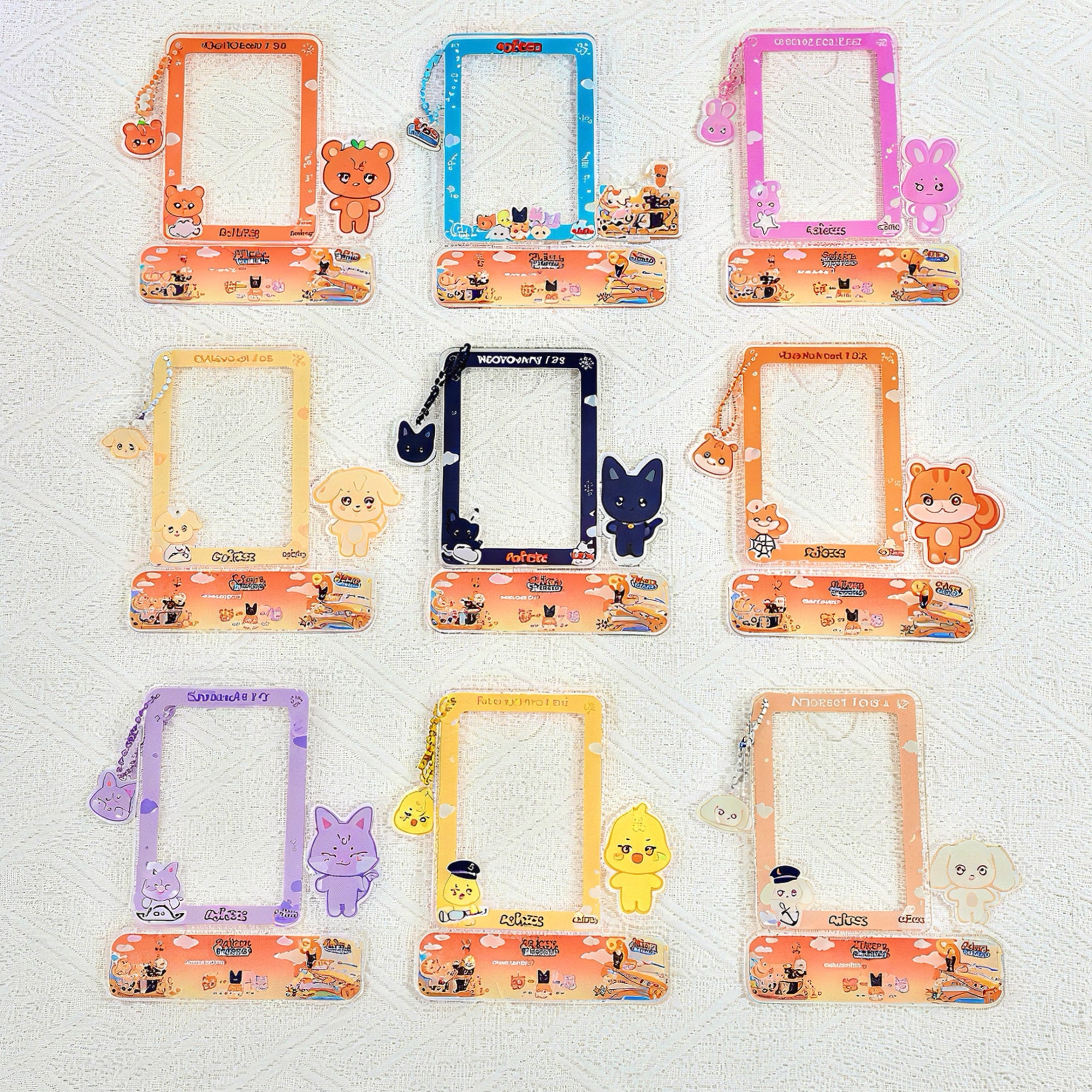 ATEEZ Acrylic Photocard Frame Standee Bag Charm Fanmade Animal Character Card Holder ATINY Gift Hongjoong Seonghwa Yunho Yeosang San Mingi Wooyoung Jongho detail image 10