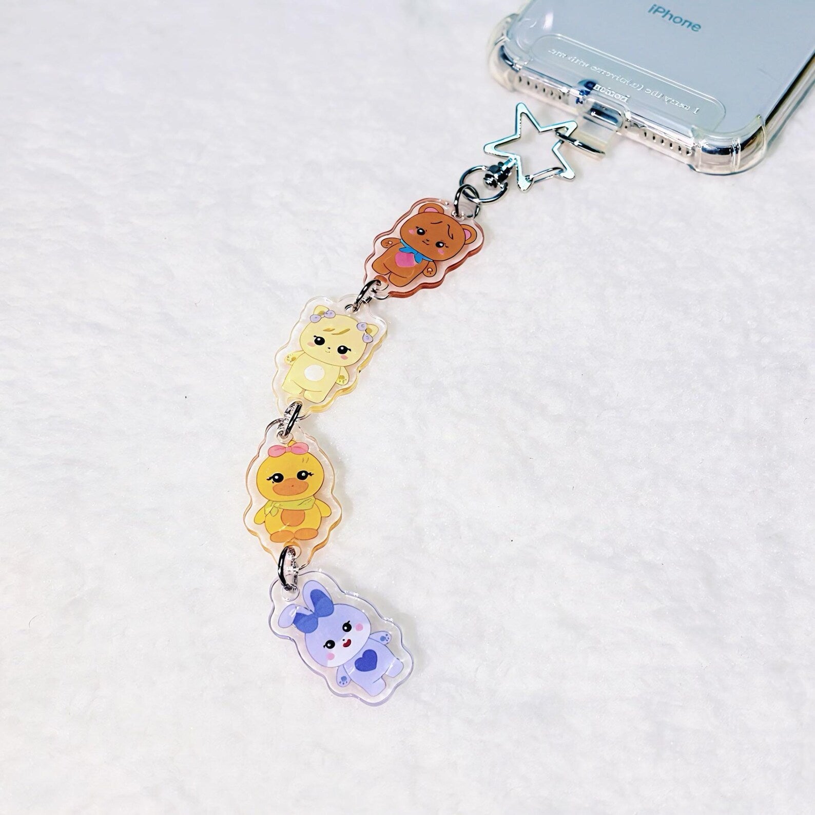 BLACKPINK All Member Mascot Keychain Charm Chain Jisoo Jennie Rosé Lisa Kpop Bag Charm Star Clasp Fanmade Gift