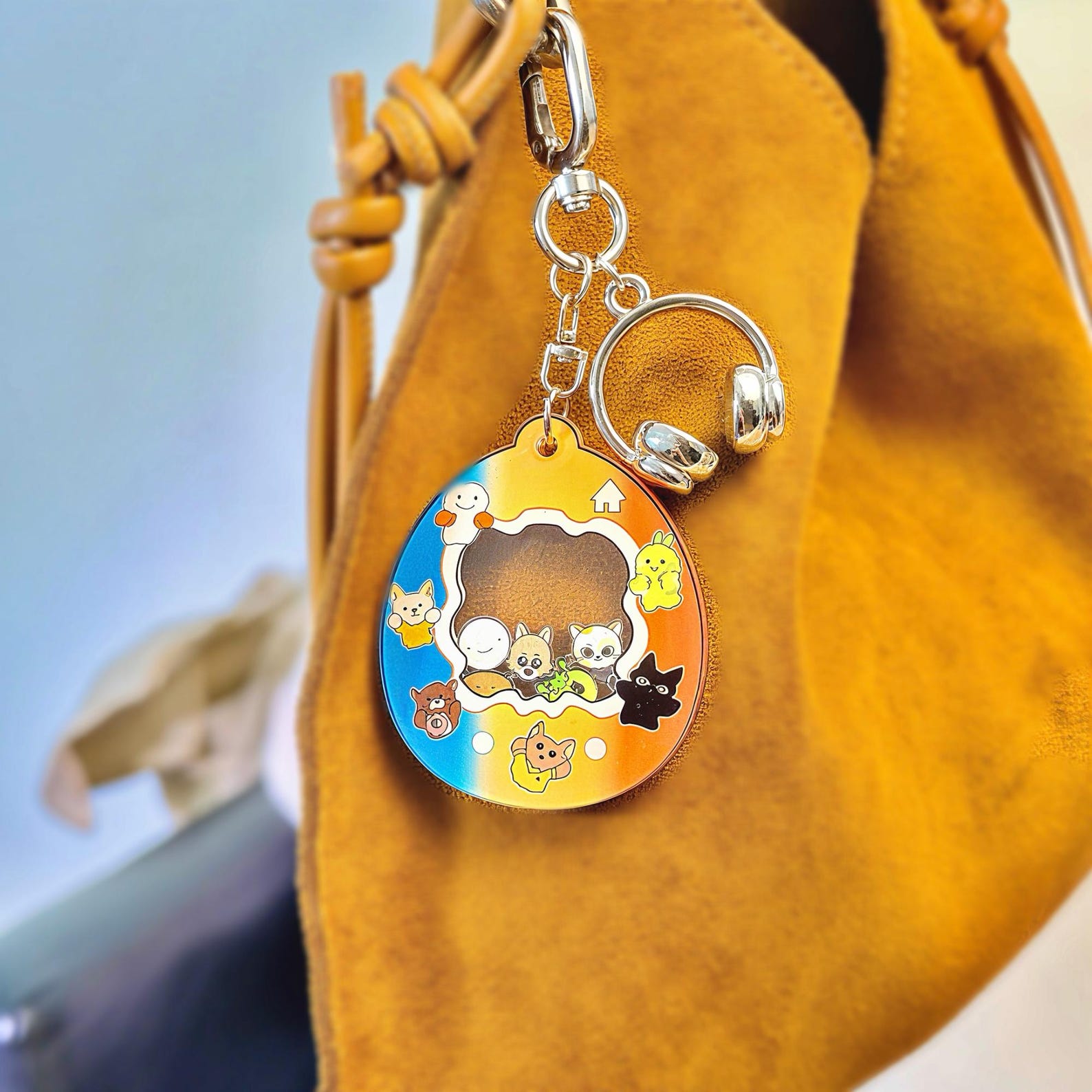 BOYNEXTDOOR Animal Shaker Keychain Sungho Riwoo Jaehyun Taesan Leehan Woonhak Acrylic Bag Charm Fanmade Kpop Gift detail image 6