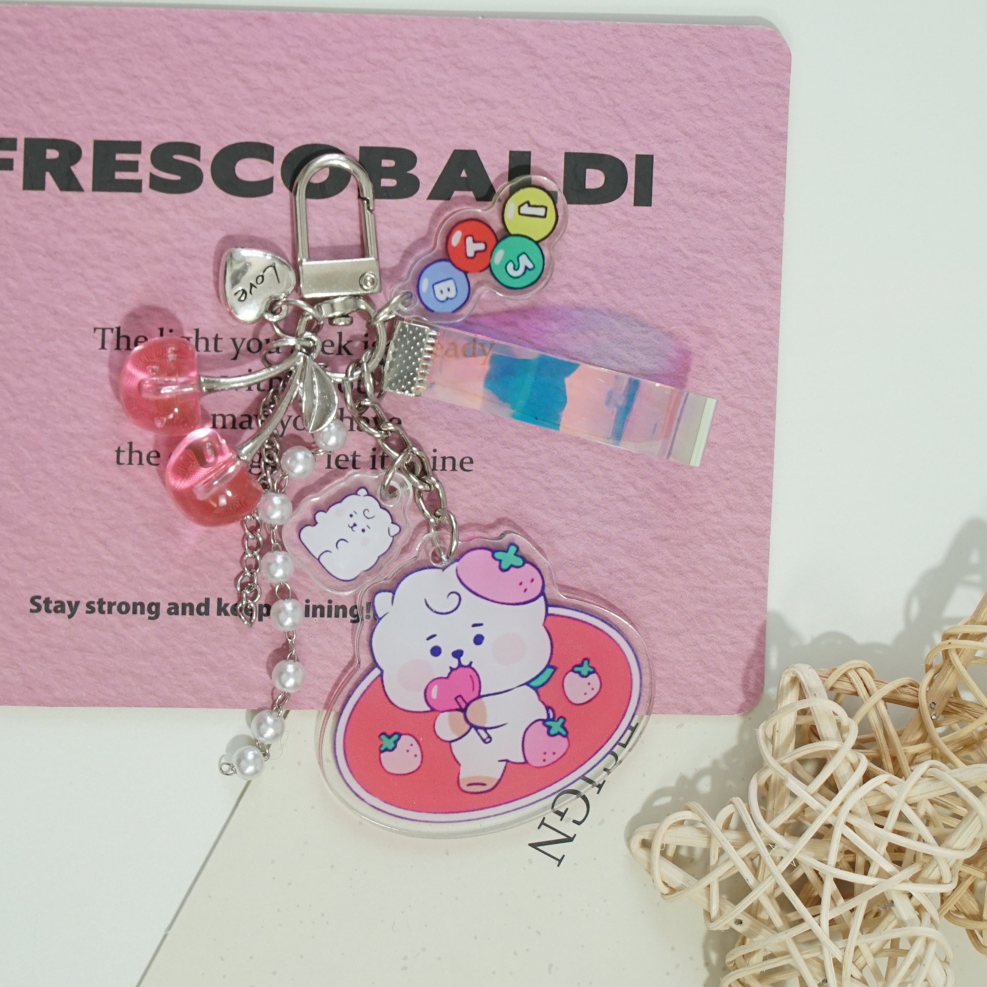 BT21 Acrylic Keychain Fanmade BTS Kpop Bag Charm Handmade Merch detail image 2
