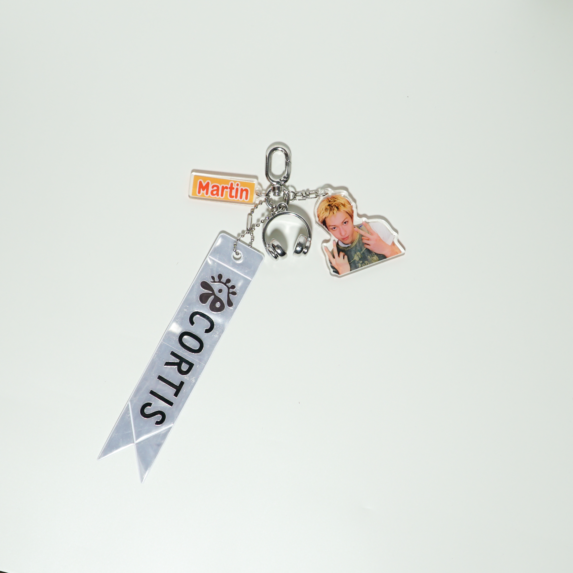 CORTIS Acrylic Keychain Fanmade Kpop Bag Charm with Reflective Logo Strap