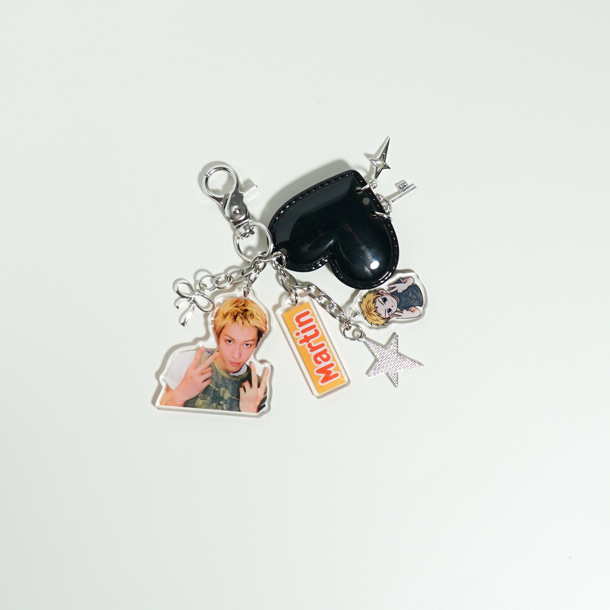 CORTIS Acrylic Keychain Set Fanmade Kpop Member Charms with Photo & Name Tag