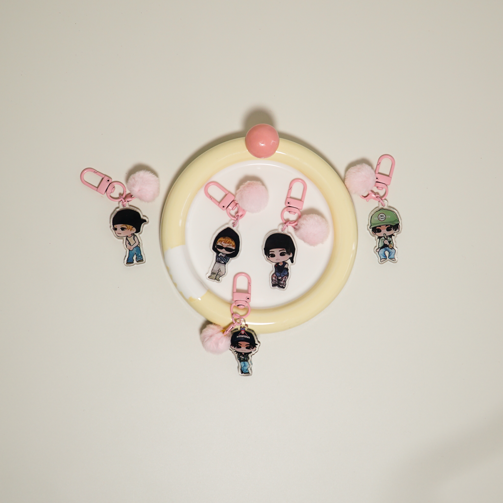 CORTIS Acrylic Keychain Set Fanmade Kpop Member Hand-Drawn Cartoon Charms detail image 11