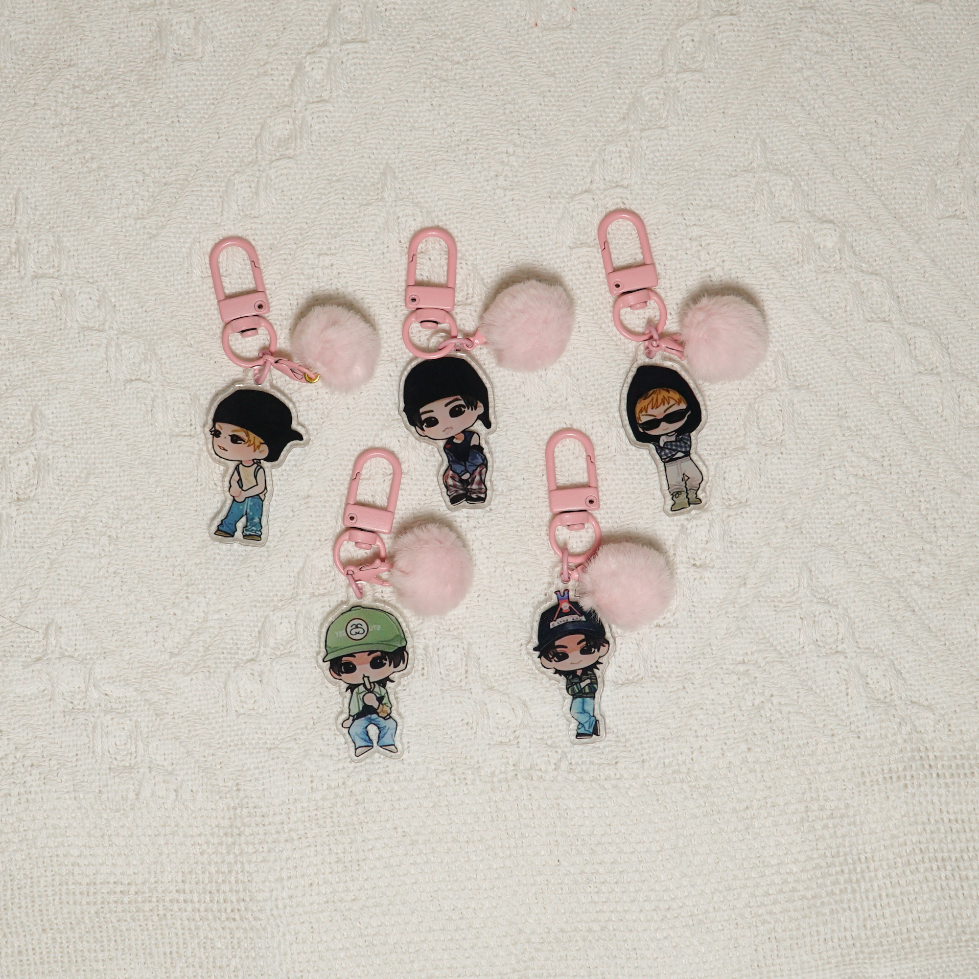 CORTIS Acrylic Keychain Set Fanmade Kpop Member Hand-Drawn Cartoon Charms detail image 8