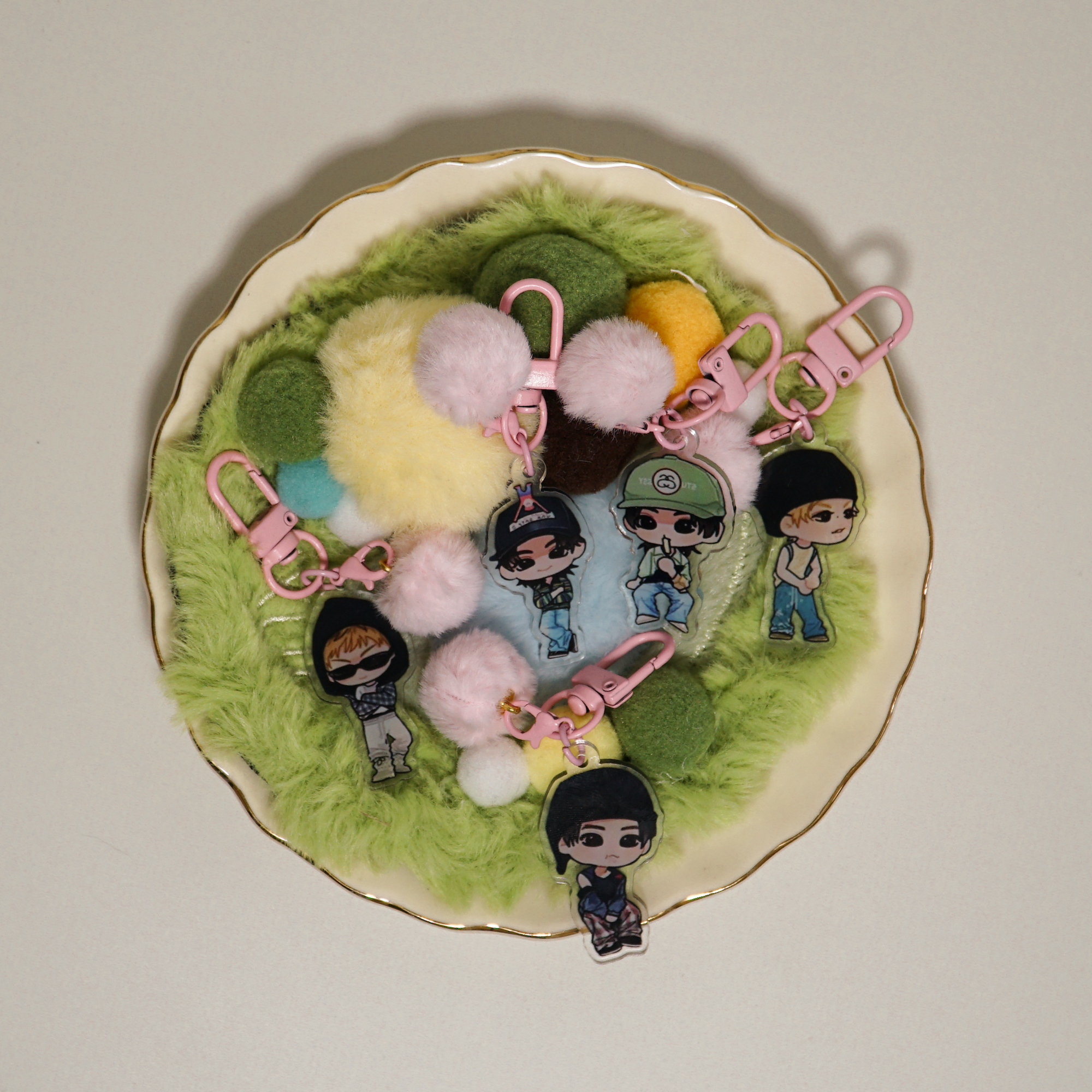 CORTIS Acrylic Keychain Set Fanmade Kpop Member Hand-Drawn Cartoon Charms detail image 2