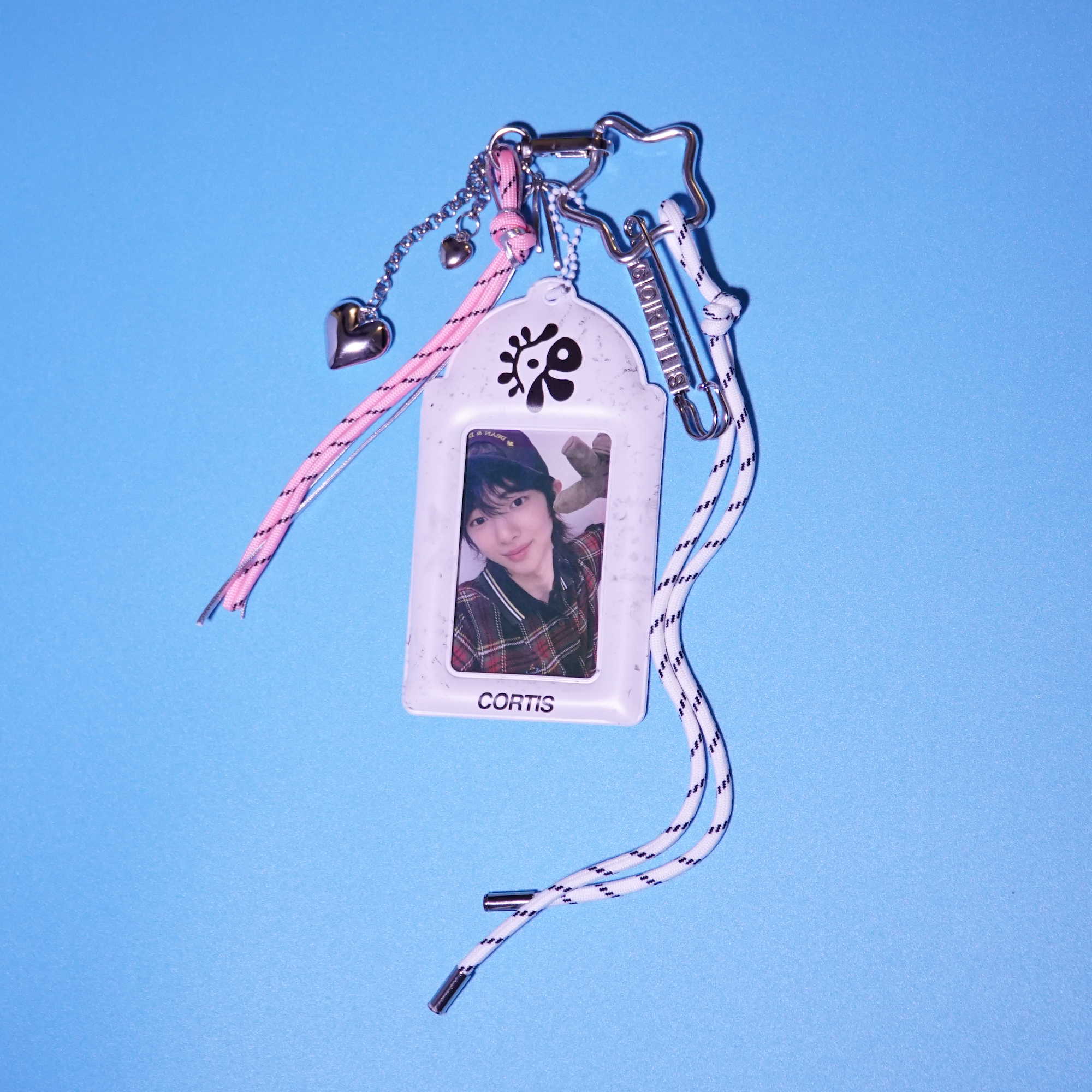 CORTIS Card Holder Wallet Fanmade Kpop Pink Strap Heart Charm Martin Merch detail image 4