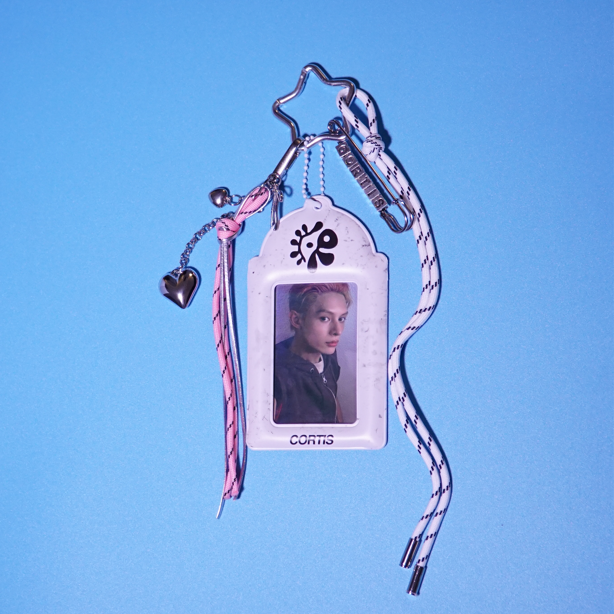 CORTIS Card Holder Wallet Fanmade Kpop Pink Strap Heart Charm Martin Merch detail image 5