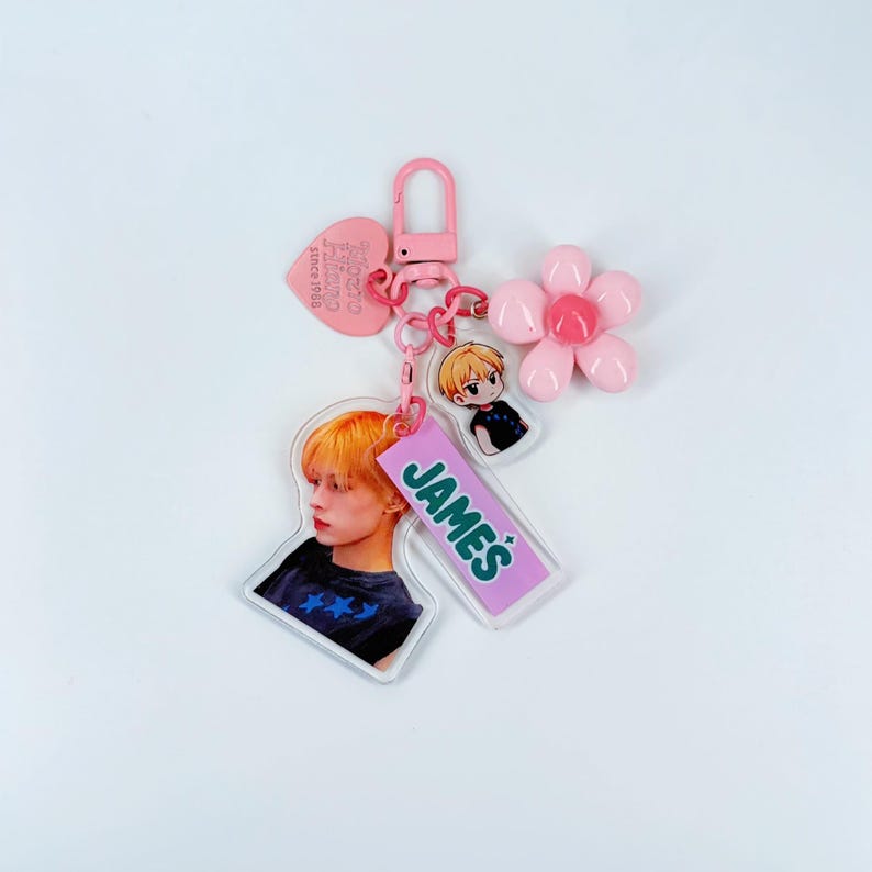 CORTIS Kpop Acrylic Keychain Set Fanmade Half-Body Member Charms with Cartoon Mini & Name Tags detail image 2