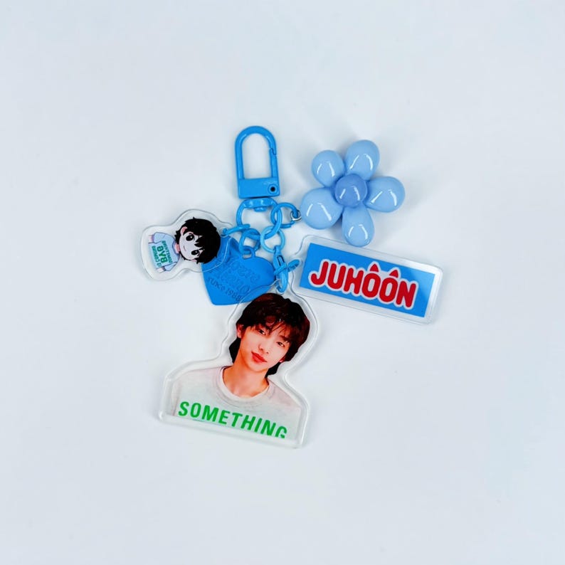 CORTIS Kpop Acrylic Keychain Set Fanmade Half-Body Member Charms with Cartoon Mini & Name Tags detail image 3