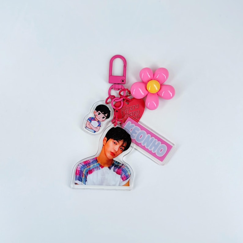 CORTIS Kpop Acrylic Keychain Set Fanmade Half-Body Member Charms with Cartoon Mini & Name Tags detail image 5