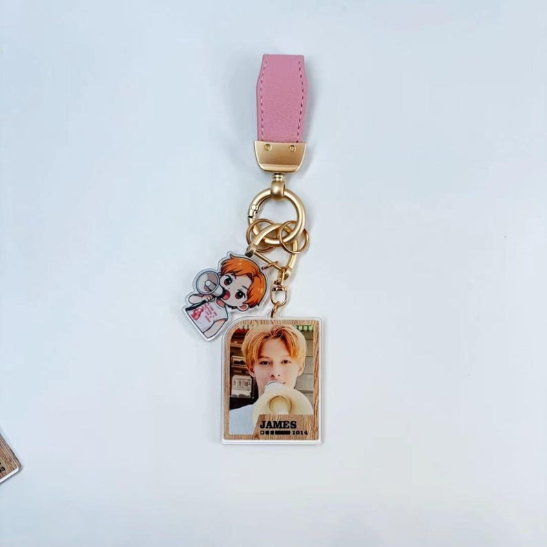 CORTIS Photocard Keychain Fanmade Kpop Charm with Hand-Drawn Character Design detail image 2