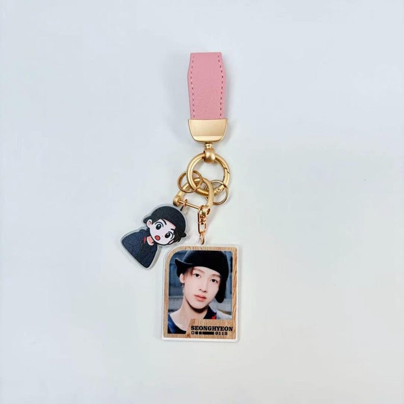 CORTIS Photocard Keychain Fanmade Kpop Charm with Hand-Drawn Character Design detail image 3