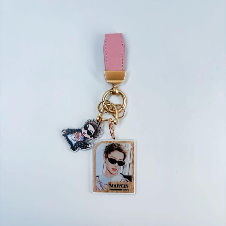 CORTIS Photocard Keychain Fanmade Kpop Charm with Hand-Drawn Character Design