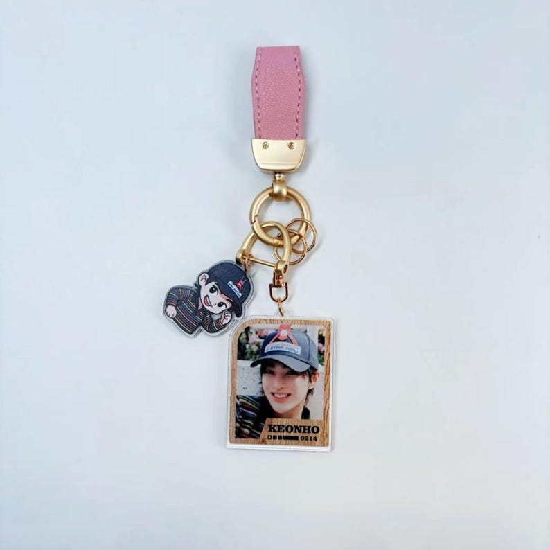 CORTIS Photocard Keychain Fanmade Kpop Charm with Hand-Drawn Character Design detail image 6