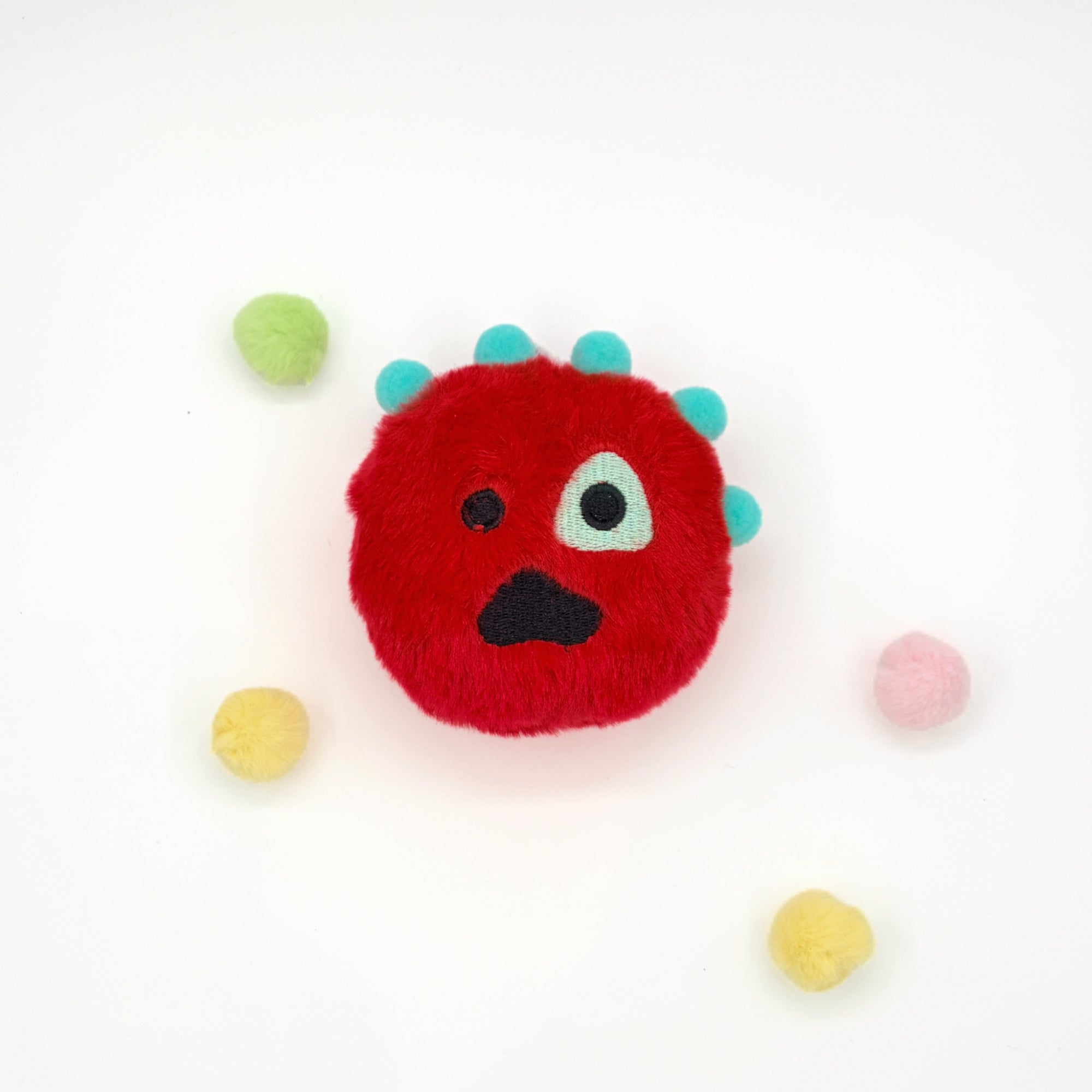 CORTIS Plush Ball Keychain Fanmade Fluffy K-pop Bag Charm Gift for COER Fans detail image 3