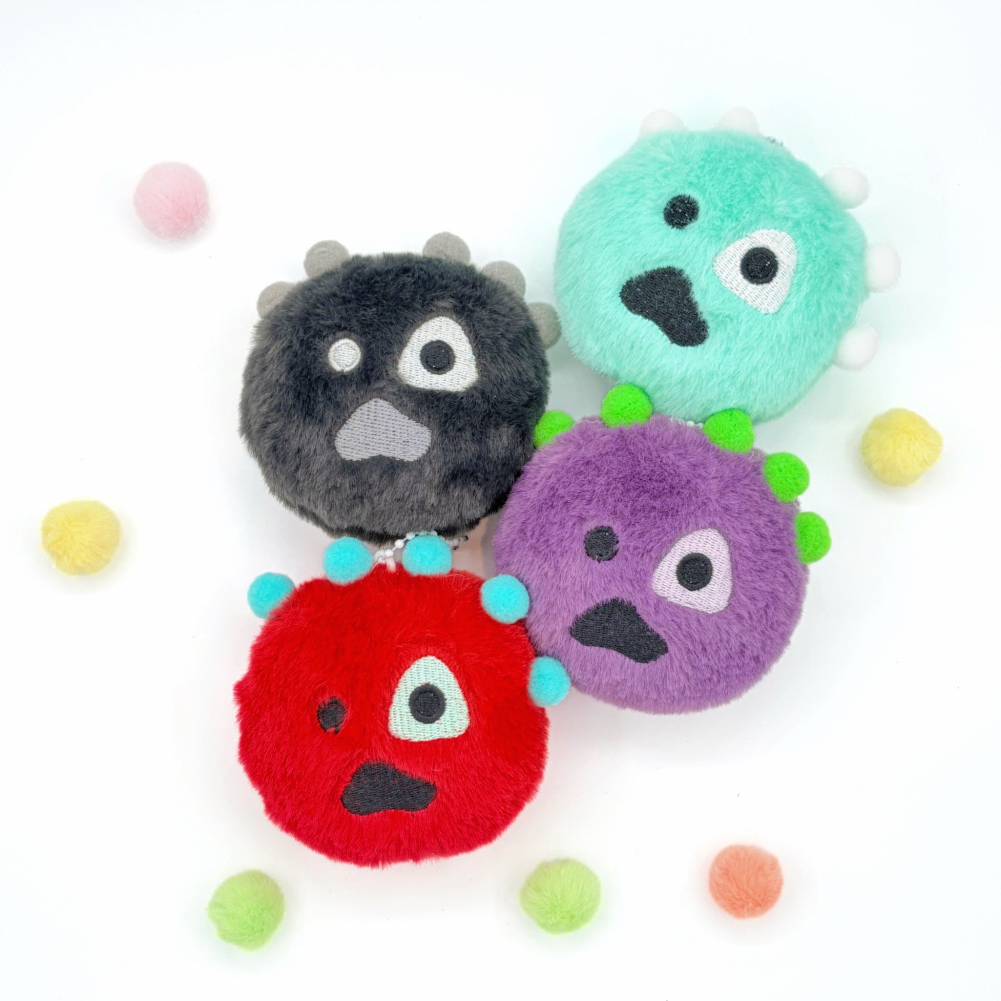 CORTIS Plush Ball Keychain Fanmade Fluffy K-pop Bag Charm Gift for COER Fans detail image 5