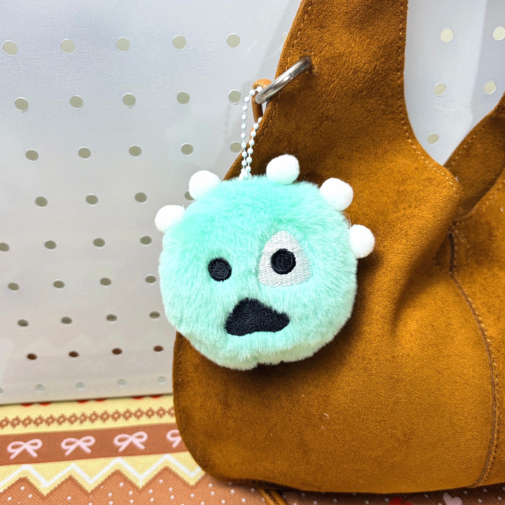 CORTIS Plush Ball Keychain Fanmade Fluffy K-pop Bag Charm Gift for COER Fans detail image 9