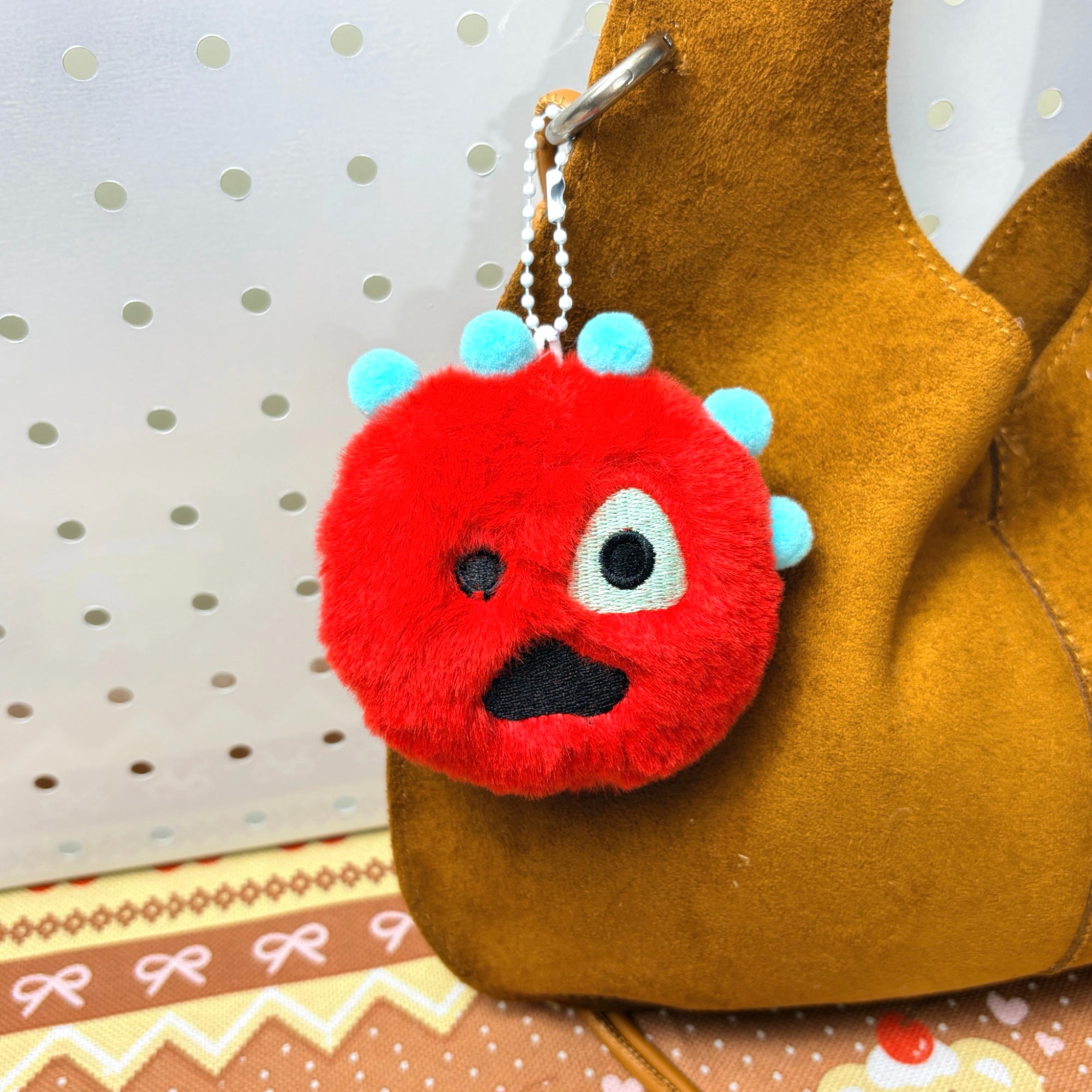 CORTIS Plush Ball Keychain Fanmade Fluffy K-pop Bag Charm Gift for COER Fans detail image 13
