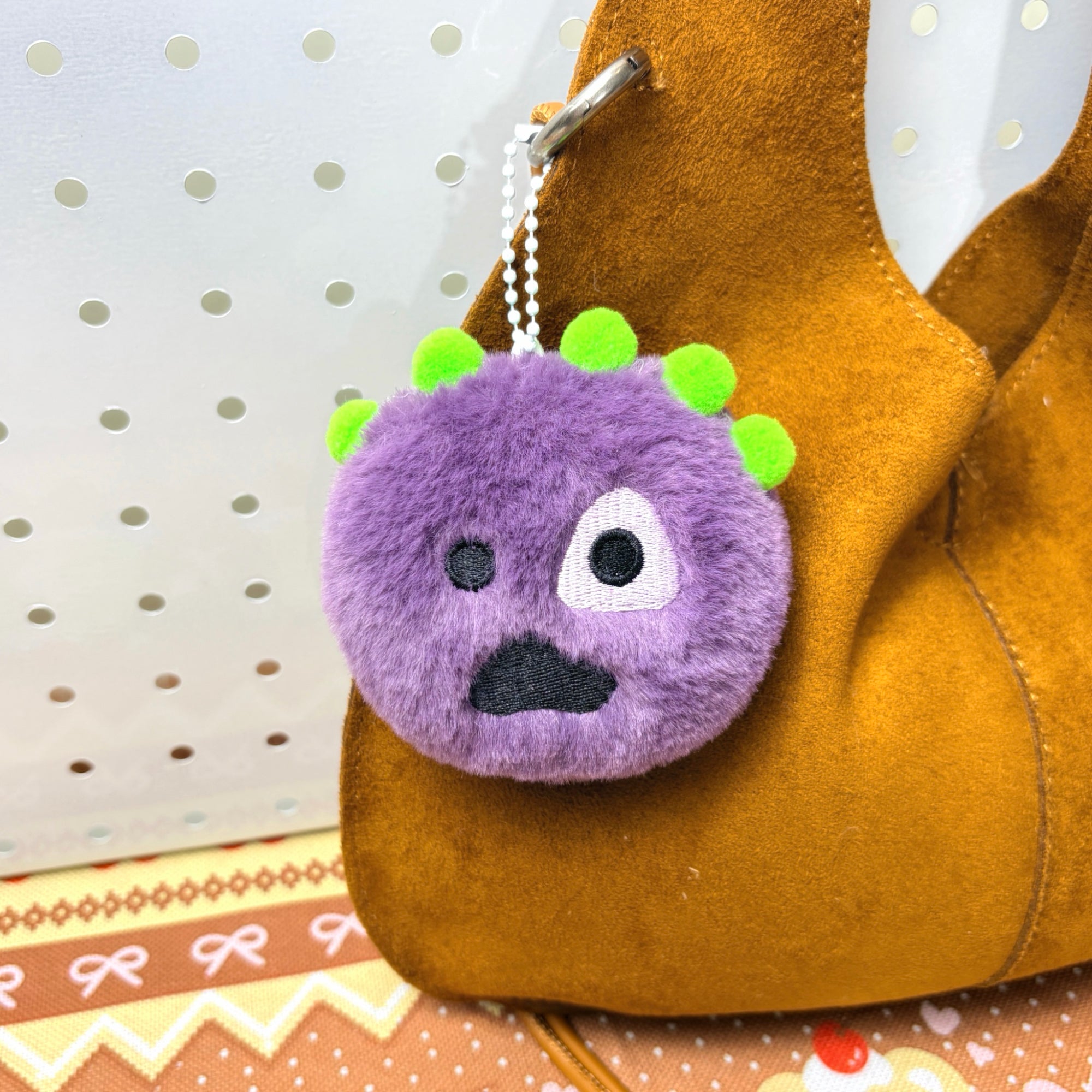 CORTIS Plush Ball Keychain Fanmade Fluffy K-pop Bag Charm Gift for COER Fans detail image 12
