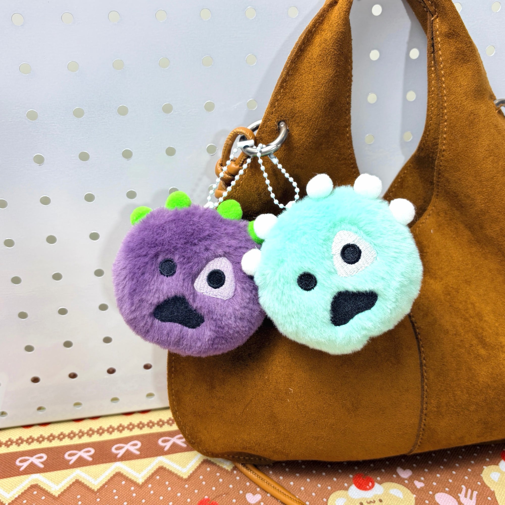 CORTIS Plush Ball Keychain Fanmade Fluffy K-pop Bag Charm Gift for COER Fans detail image 11