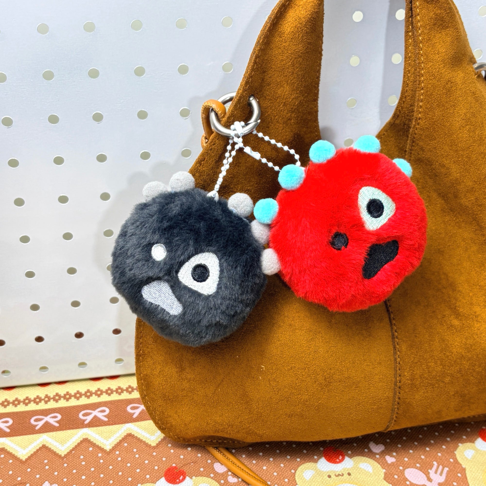 CORTIS Plush Ball Keychain Fanmade Fluffy K-pop Bag Charm Gift for COER Fans detail image 10