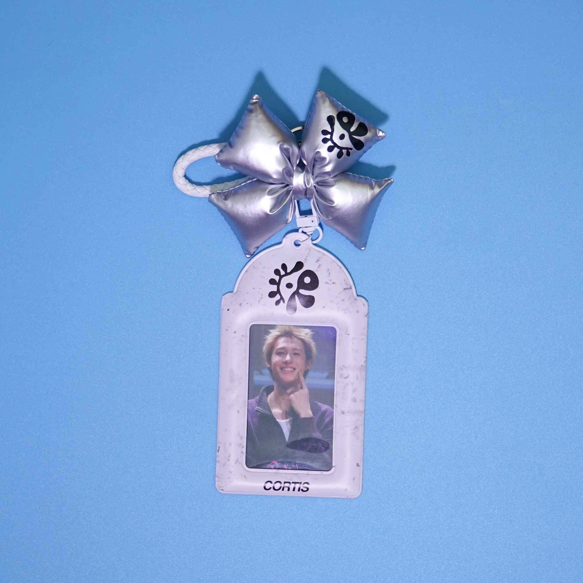 CORTIS Silver Card Holder Fanmade Kpop ID Card Holder with Puffy Bow