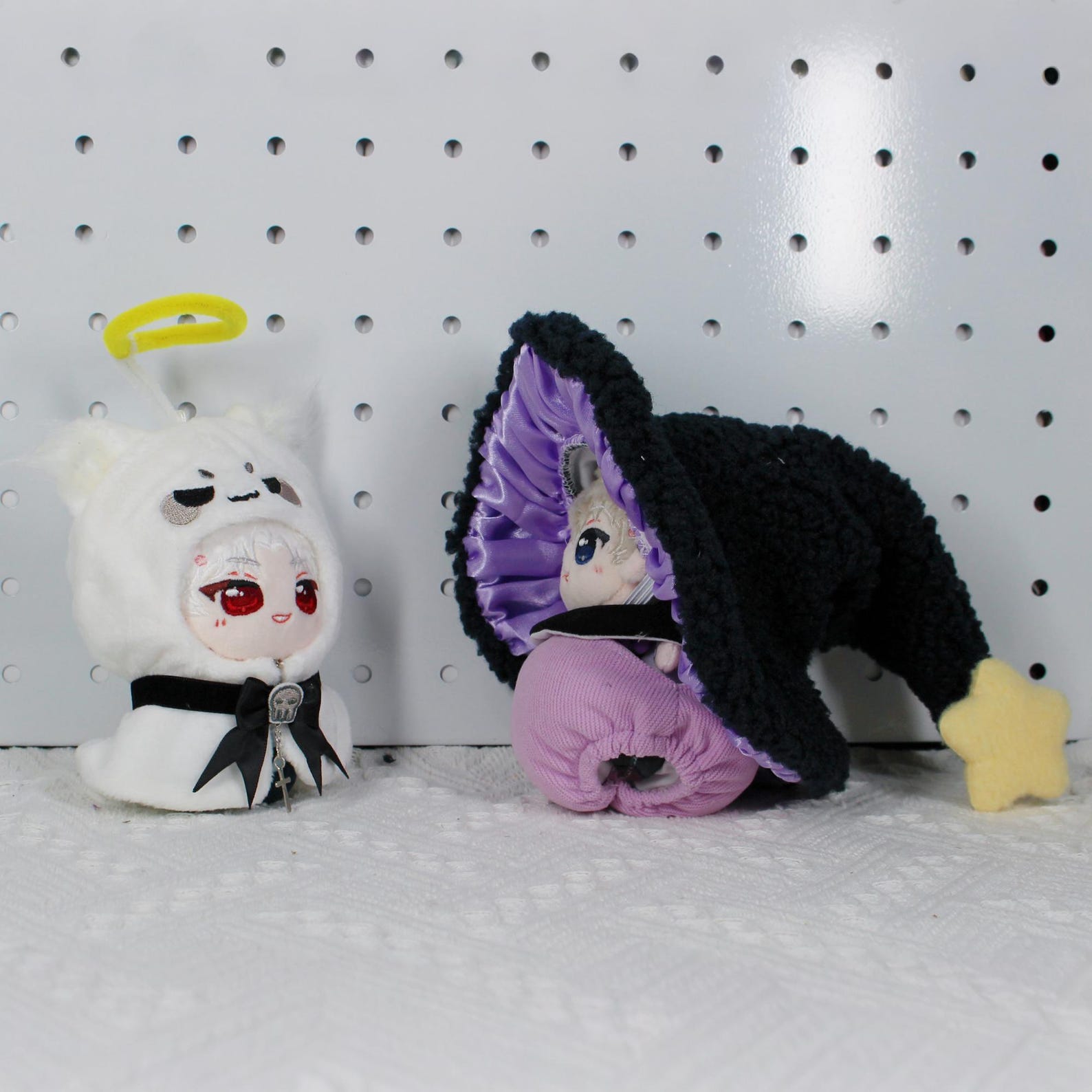 Cute Halloween Costumes for Love and Deepspace Plush Dolls Wizard Ghost Outfit Set for Caleb Xavier Rafayel Zayne Sylus detail image 2