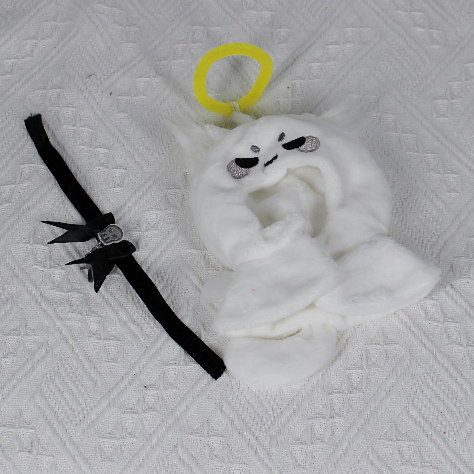 Cute Halloween Costumes for Love and Deepspace Plush Dolls Wizard Ghost Outfit Set for Caleb Xavier Rafayel Zayne Sylus detail image 5