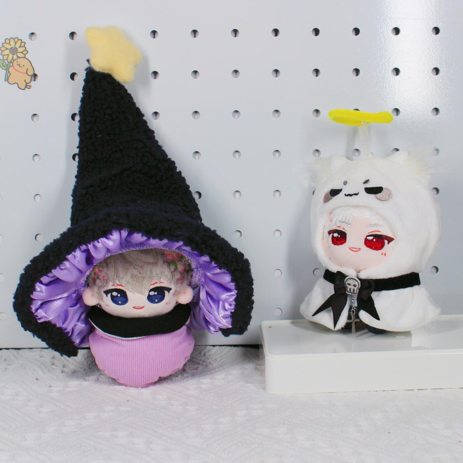 Cute Halloween Costumes for Love and Deepspace Plush Dolls Wizard Ghost Outfit Set for Caleb Xavier Rafayel Zayne Sylus detail image 6