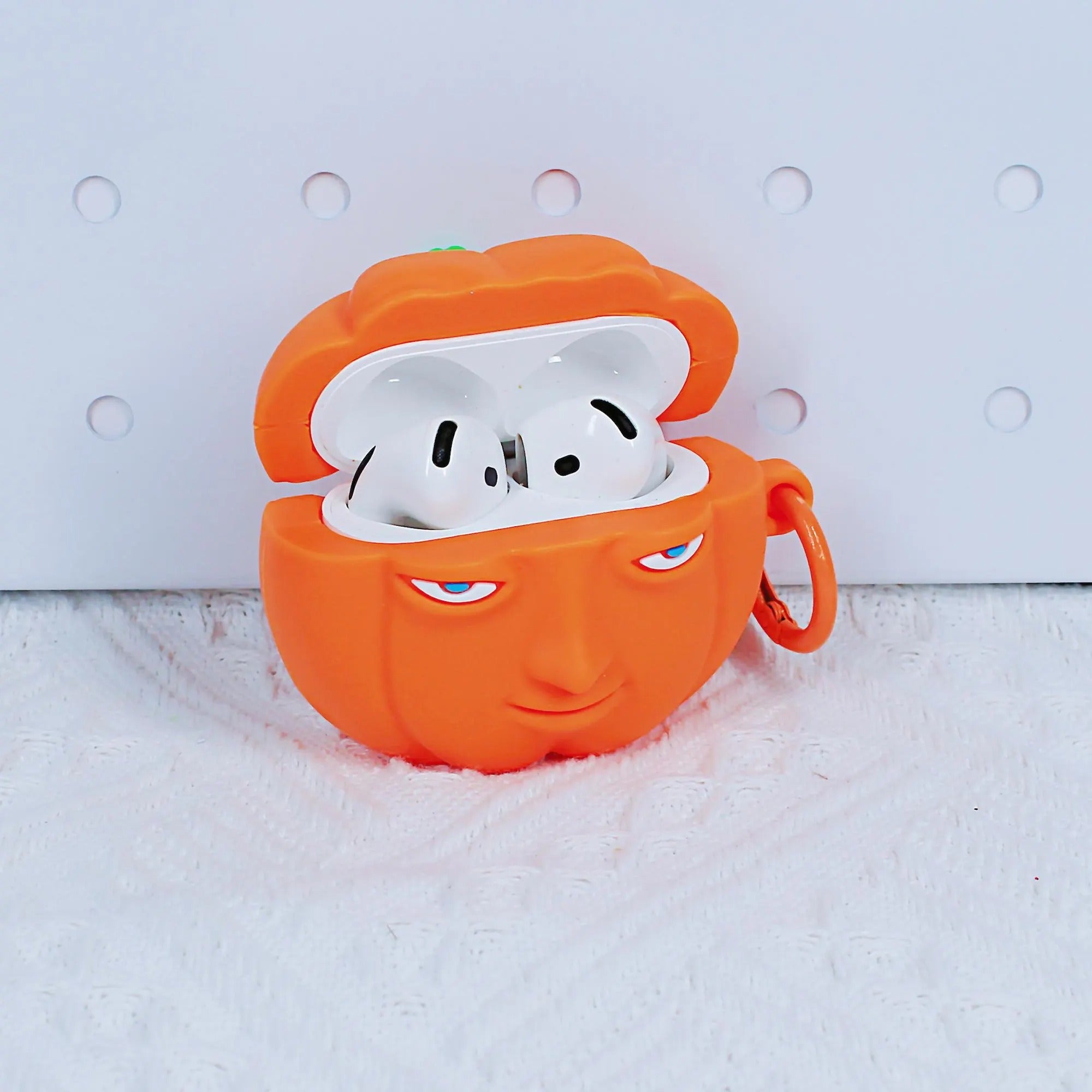 Delicious in Dungeon Jack-o’-Lantern Monster AirPods Case Fanmade Silicone Cover Dungeon Meshi Anime Cute Pumpkin Earbuds Protective Case Gift detail image 4