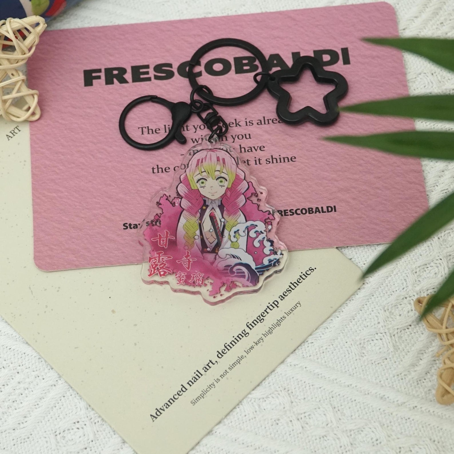 Demon Slayer Kimetsu no Yaiba Chibi Keychain Set Anime Acrylic Charms Tanjiro Nezuko Hashira Fanmade Gift detail image 3