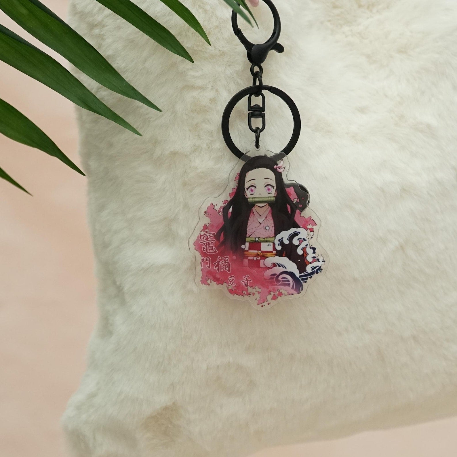 Demon Slayer Kimetsu no Yaiba Chibi Keychain Set Anime Acrylic Charms Tanjiro Nezuko Hashira Fanmade Gift detail image 5