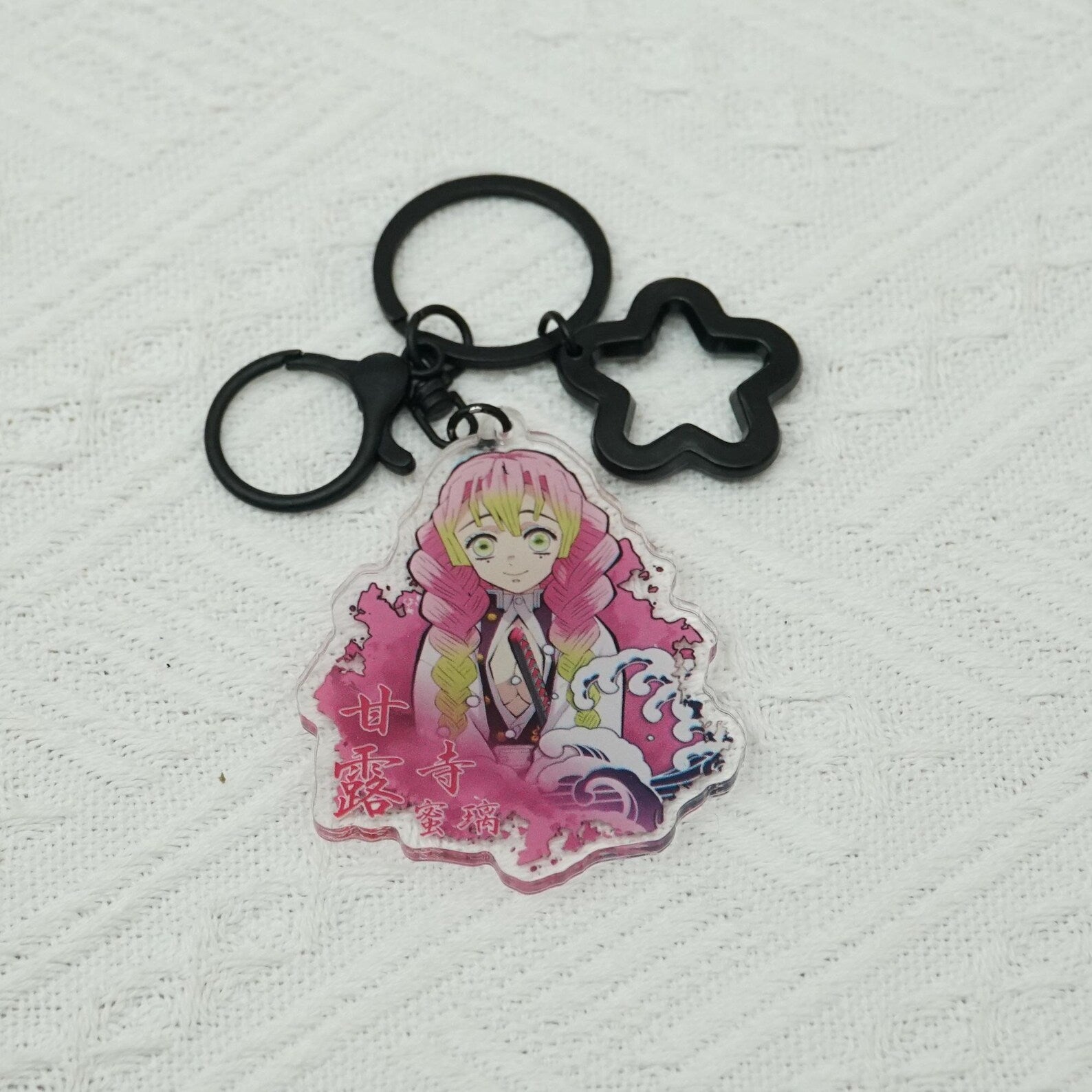 Demon Slayer Kimetsu no Yaiba Chibi Keychain Set Anime Acrylic Charms Tanjiro Nezuko Hashira Fanmade Gift detail image 6