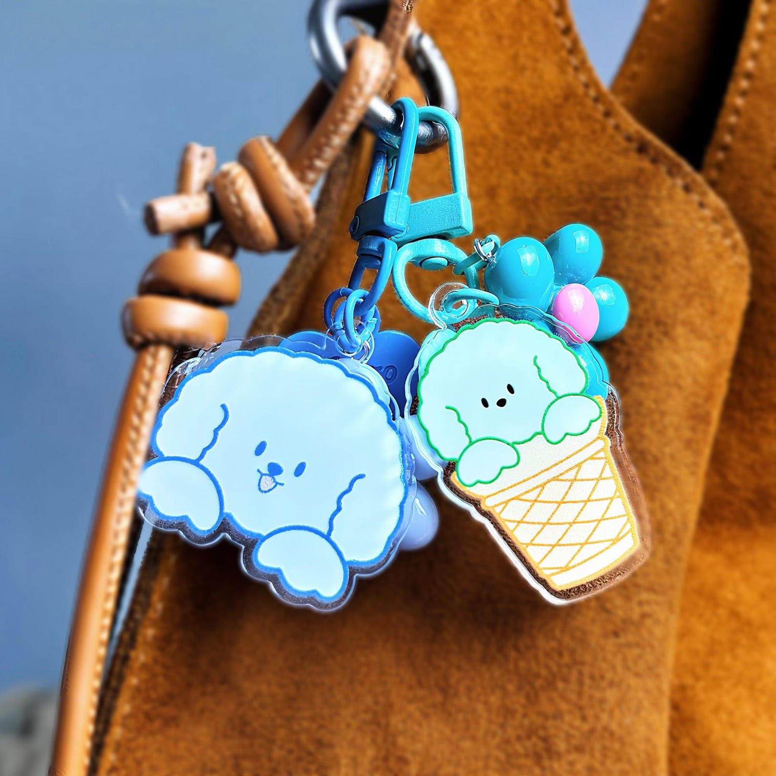EXO Oh Sehun Vivi Acrylic Keychain Fanmade Hand Drawn Bag Charm Phone Strap Cute EXO-L Gift detail image 3