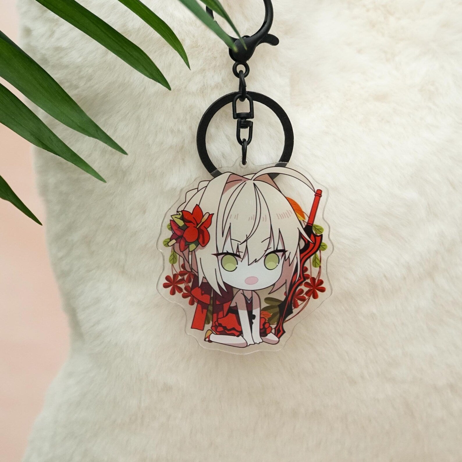 FGO Acrylic Keychain Set Chibi Saber Nero Mash Jeanne Jeanne Alter Lancer Alter Fate Grand Order Fanmade Anime Charms Gift detail image 2