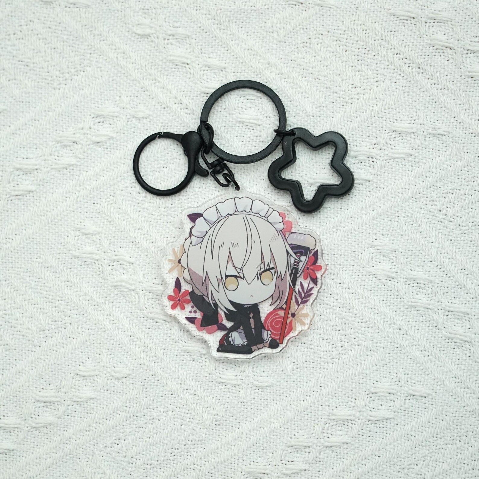 FGO Acrylic Keychain Set Chibi Saber Nero Mash Jeanne Jeanne Alter Lancer Alter Fate Grand Order Fanmade Anime Charms Gift detail image 5