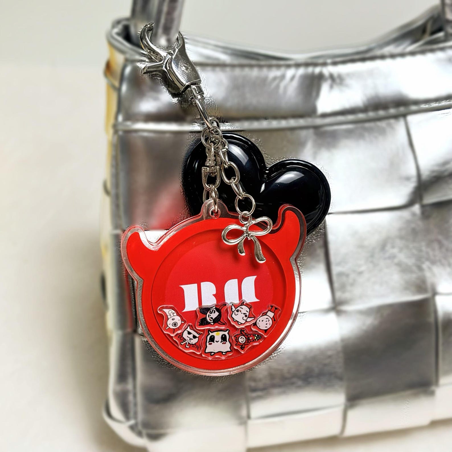 Fanmade BABYMONSTER Monster Concept Keychains Kpop Shaker Lightstick Bag Charms Concert Accessories detail image 2