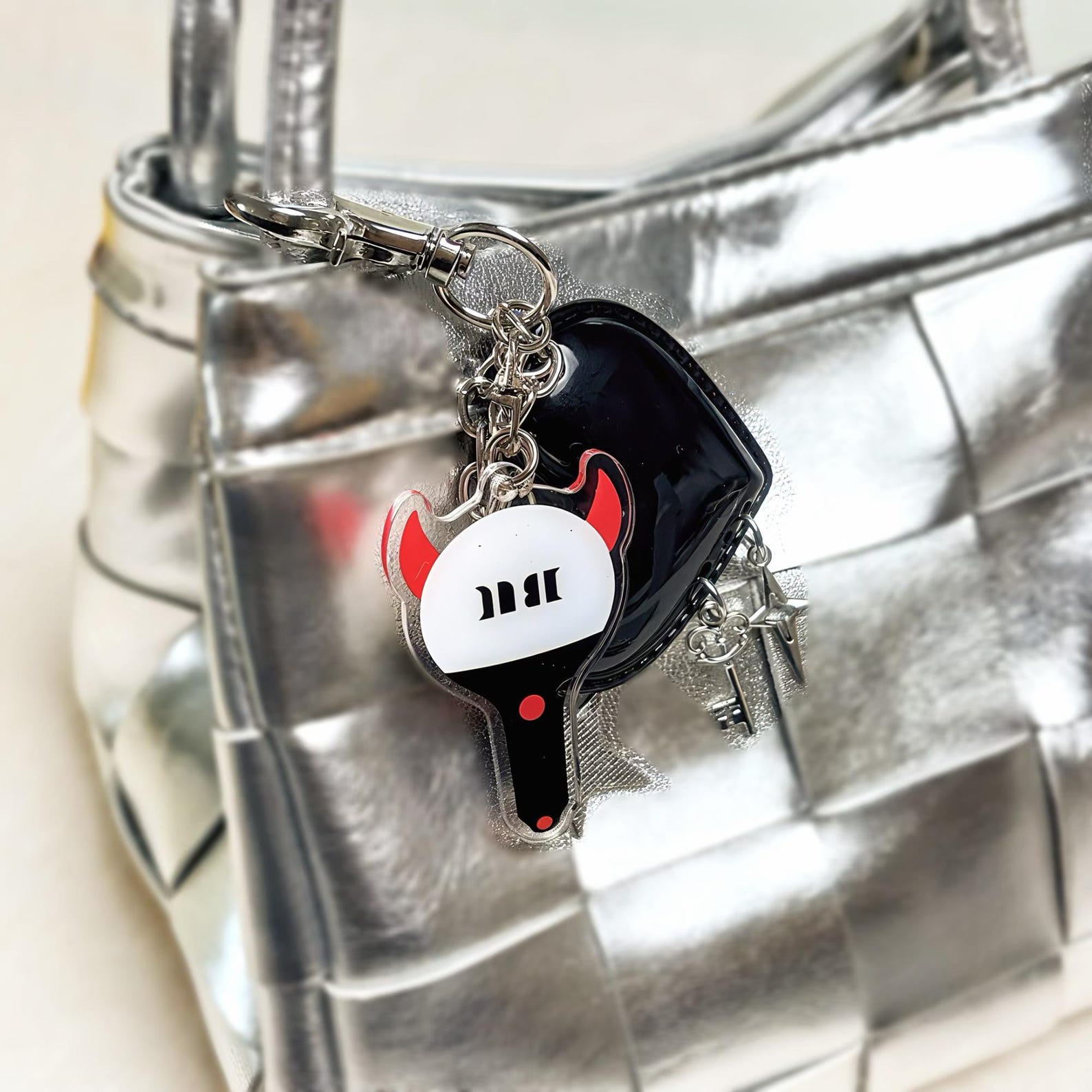 Fanmade BABYMONSTER Monster Concept Keychains Kpop Shaker Lightstick Bag Charms Concert Accessories detail image 3