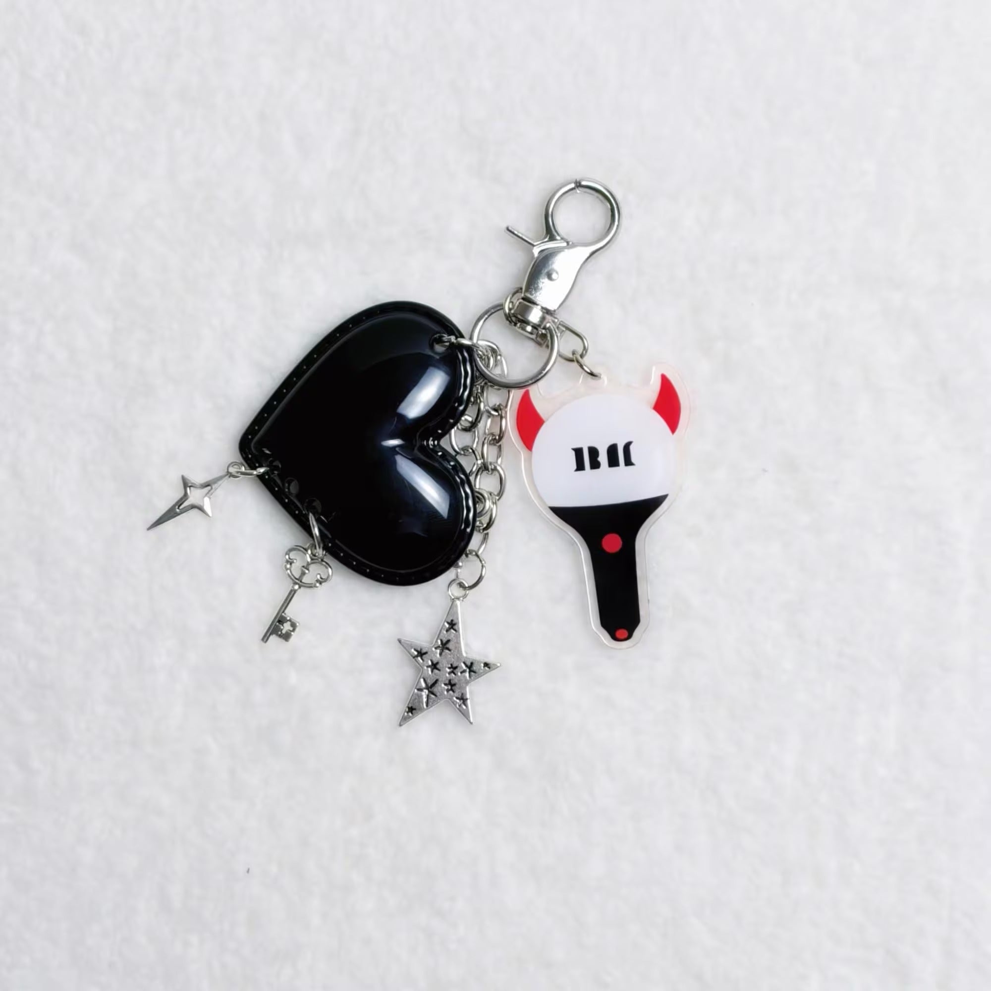 Fanmade BABYMONSTER Monster Concept Keychains Kpop Shaker Lightstick Bag Charms Concert Accessories detail image 8