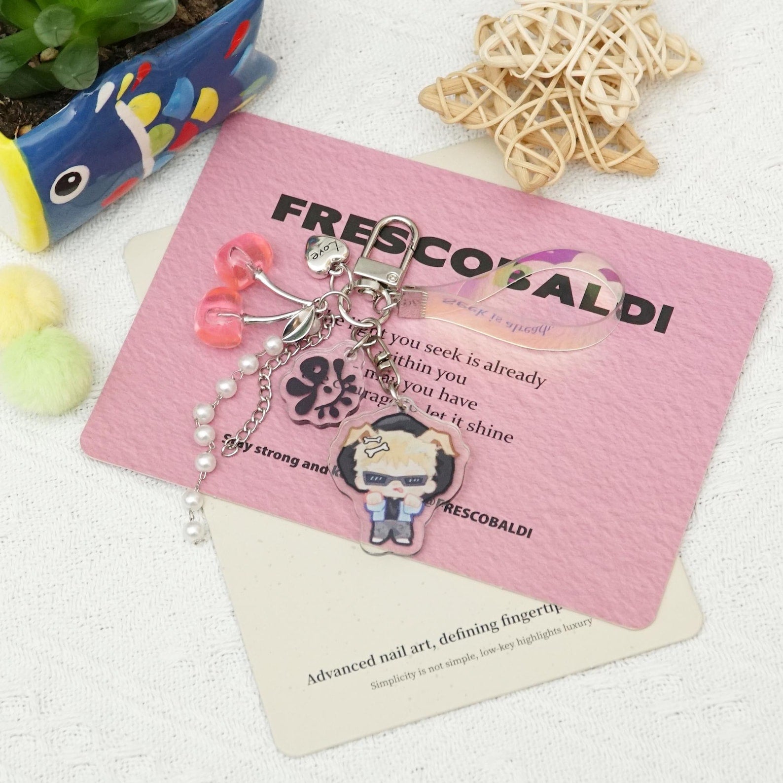Fanmade CORTIS Acrylic Keychains Kpop Idol Bag Charms Animal Ears Chibi Member Acrylic Set Gift detail image 2