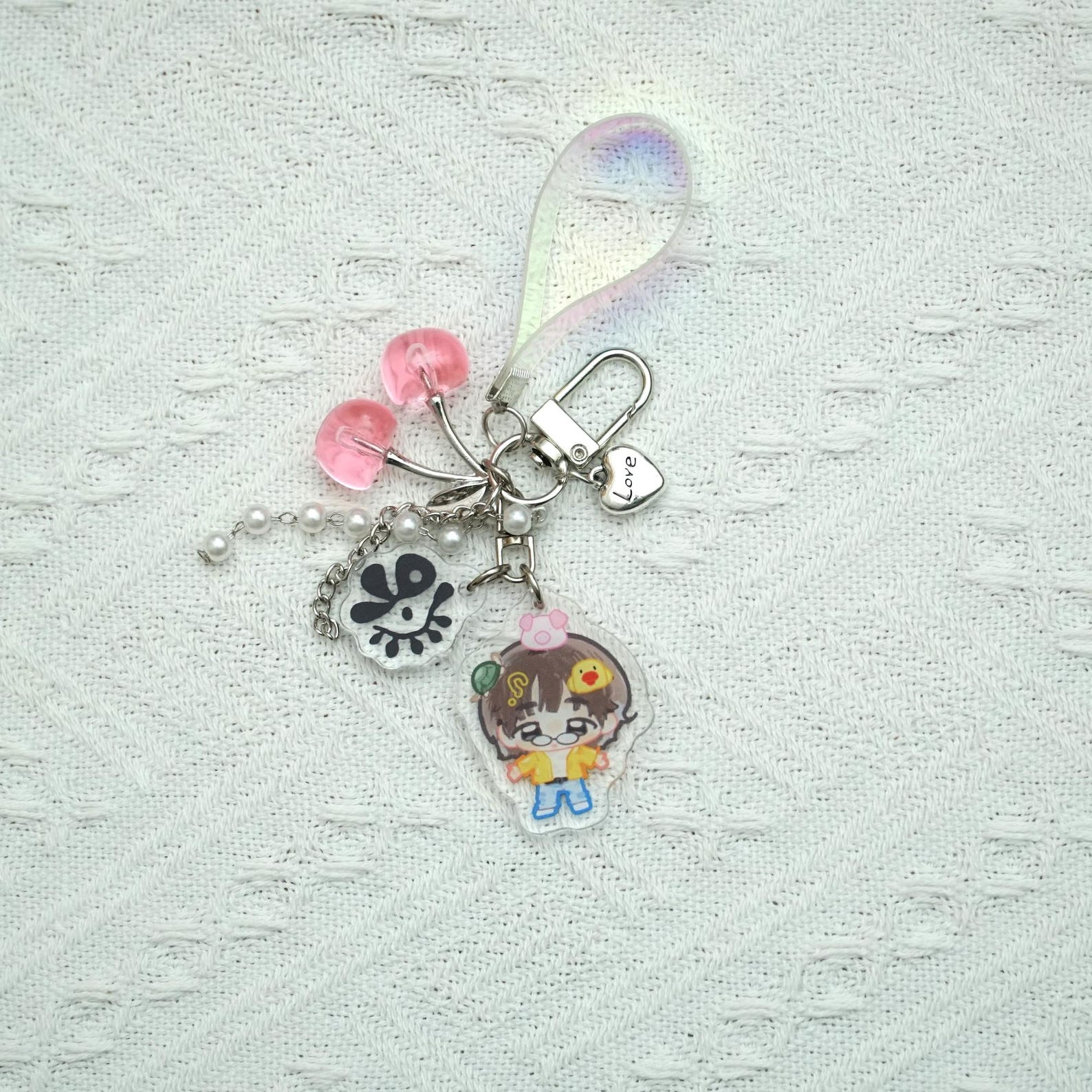 Fanmade CORTIS Acrylic Keychains Kpop Idol Bag Charms Animal Ears Chibi Member Acrylic Set Gift detail image 5